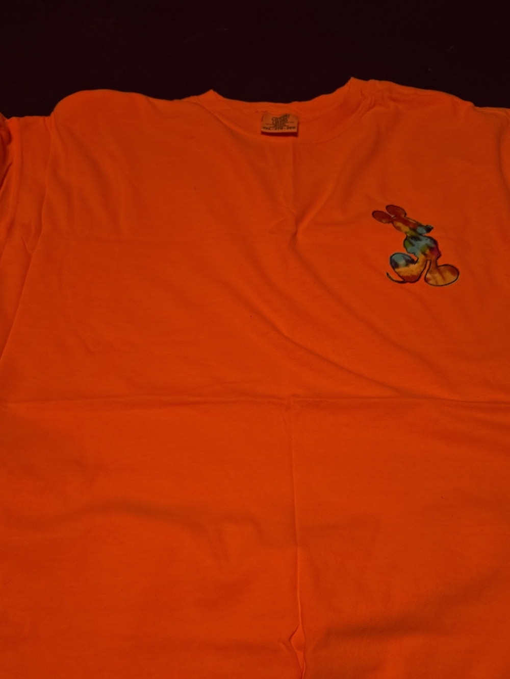 Neon Orange Graphic T-Shirt - Disney